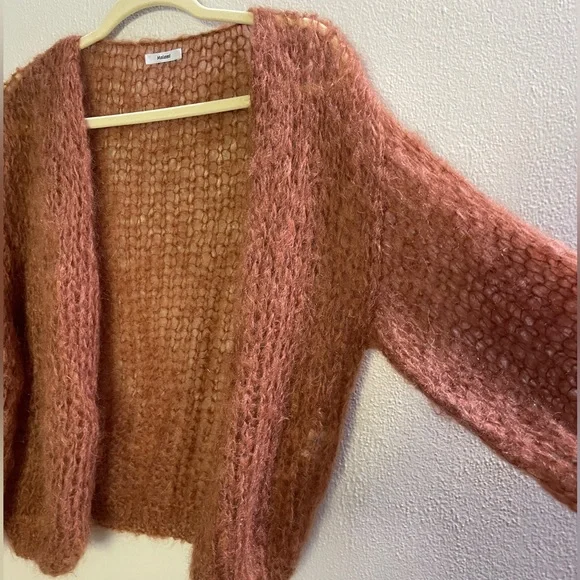 Rust Open-Knit Sweater - Picture 3 of 3